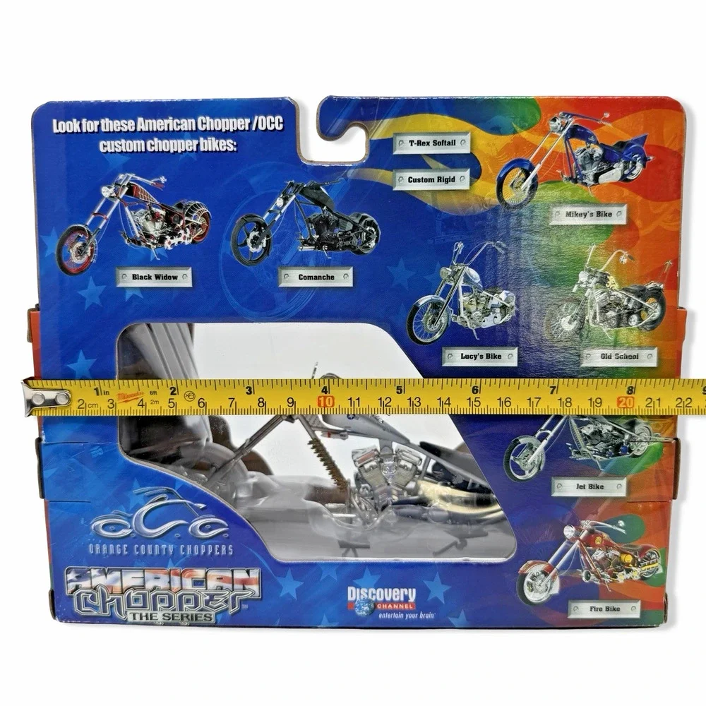 2004 Orange County Choppers Diecast 1:18 American Chopper Chrome Jet Bike Read